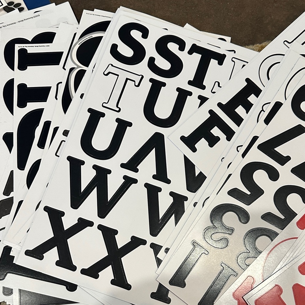 Colorful Alphabet and miscellaneous Sticker Set - Picture 14 of 16